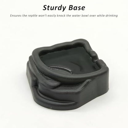 6 Pcs Spider Micro Water Bowls, Mini Resin Dish for Tarantula, Spider, Millipede and Tiny Reptiles, Food/Water Dish for Enclosure Accessories (1.65" D, 0.59" H) - size: Large- 6pack