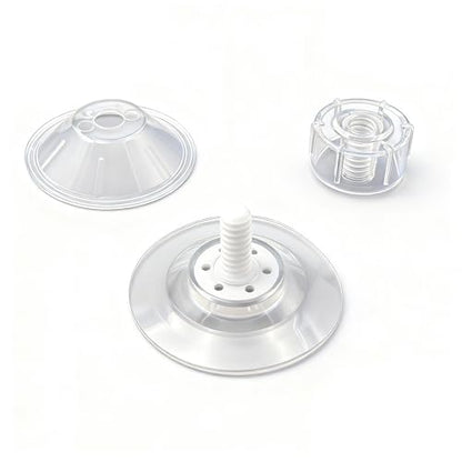 Aquarium Fish Breeding Box Suction Cups, 6pcs Clear Plastic Screws Suction Cup Replacement 4.5cm for Glass Tanks