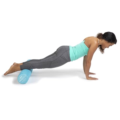OPTP PRO-Roller Super Soft Density Foam Roller – Round, Light Blue, 36"x 6" | Low density foam roller for exercise, gentle massage, and physical therapy, gentle, forgiving compression, 36" x 6" round
