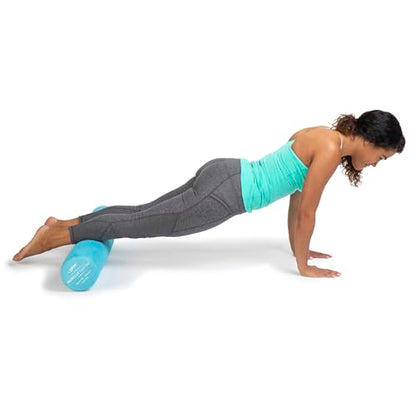 OPTP PRO-Roller Super Soft Density Foam Roller – Round, Light Blue, 36"x 6" | Low density foam roller for exercise, gentle massage, and physical therapy, gentle, forgiving compression, 36" x 6" round
