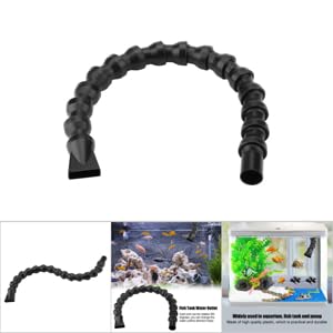 TOPINCN Aquarium Long Water Outlet Nozzle, Flexible 360 Degree Rotatable Duckbill Water Outlet Nozzle Pipe End Outflow Pump End Plumbing Fitting(Large Duckbill Nozzle)