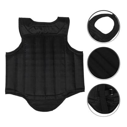 Toyvian Boxing Chest Protector Impact Protection Gear Breathable Sponge Chest Shield Portable Martial Arts Body Protector for Adults Training and Sparring