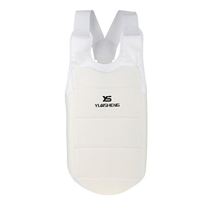 Unisex Taekwondo Karate Chest Guard Protector, Foam Padded Vest with Adjustable Straps, Size M (21.6 x 14.2 in), for Adults and Children