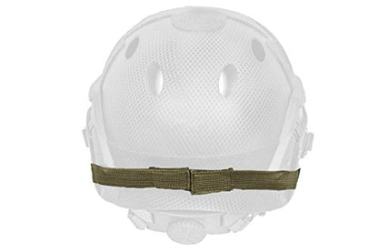 DLP Tactical Quick Release Mesh Steel Face Mask for ARC Rail Equipped Fast/ACH/MICH Combat Helmet - color: Green Skull
