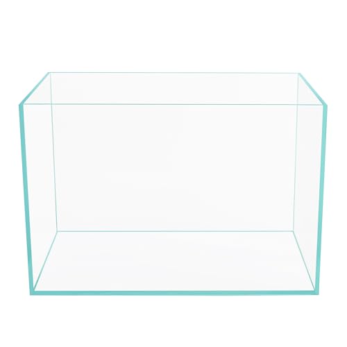 Ultra Clear Rimless Low Iron Glass Cubic Aquarium Tank (9.6Gal W17.72×D10.63×H11.81 inch(45x27x30cm)) 6mm Thickness Include Black Leveling Mat - size: W17.72 × D10.63 × H11.81 inch