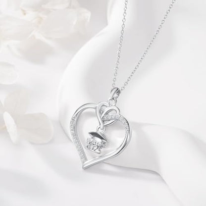 Graduation Gifts for Women 925 Sterling Silver Compass/Graduation/Vet/Cross/Stethoscope Necklace for Women - color: Graduation-Happy
