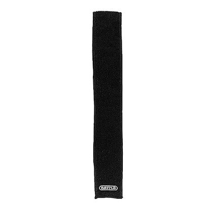 Battle Premium Football Streamer Towel, Black | Light thin and quick-drying, attaches to your belt with hook-and-loop fastener, ultra-absorbent waffle fabric, stays put - color: Black
