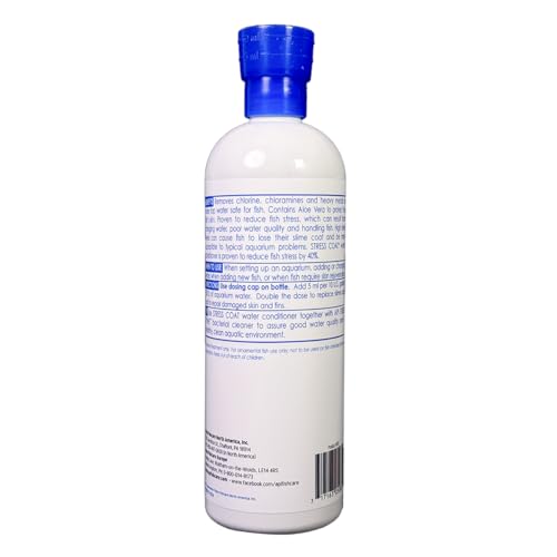 API Stress Coat Aquarium Water Conditioner 16-Ounce Bottle - size: 16 fl oz, style: Aquarium Treatment without Pump