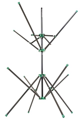 Hockey Gear Drying Rack - Heavy Duty Aluminum Collapsible Portable Sports Gear Drying Rack - Tree - Hockey Equipment Drying - Hockey Gifts - color: Green