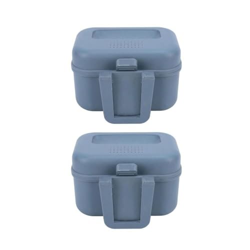 Fishing Bait Boxes - Water Proof Live Bait Container for Shrimp, Portable Bait Holder for Freshwater & Saltwater Fishing (Grey, 3.54×3.15×2.24in)‌