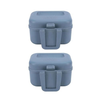 Fishing Bait Boxes - Water Proof Live Bait Container for Shrimp, Portable Bait Holder for Freshwater & Saltwater Fishing (Grey, 3.54×3.15×2.24in)‌