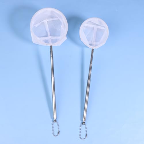 1pc AquariumFish Fishing Net Stainless Steel Retractable Small Shrimp Fishing Nets Fish Shrimp Tank Aquarium Accessories - size: Small