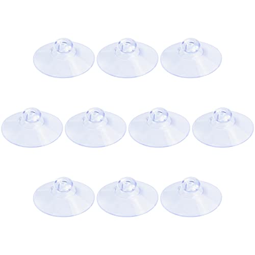 Pawfly 10 Pack Suction Cups 1.2 Inch, PVC Plastic Sucker Without Hooks for Home Kitchen Bathroom Organization Christmas Decoration Window - style: 1.2 in 10pcs
