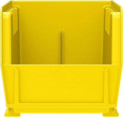 Akro-Mils 30230 AkroBins Plastic Storage Bins, 11"x5"x5", Yellow, 12-Pack | Space-Saving Stackable Bins for Garage, Pantry, Craft Organization - color: Yellow