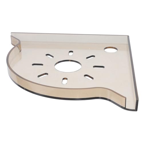Triangle Aquarium Corner Stand Space-saving Fish Tank Organizer for Living Room Desktop Shelf for Fish Food and Accessories for Spaces - color: Light Brown