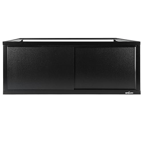 REPTI ZOO Deluxe Terrarium Stacker with Front Sliding Doors, Reptile Tank Stacker Suitable for Stacking 30" W and 12" D Terrariums, 30" W X 12" D X 10.5" H - size: Terrarium Stacker(30"W X 12"D X10.5"H) )