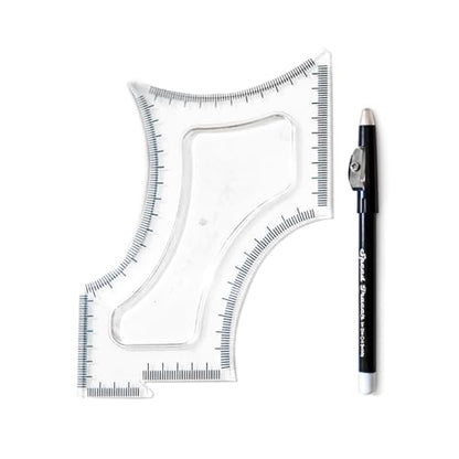 The Cut Buddy Original Shaping Tool, Clear Beard and Hairline Template with Bonus Tracer Pencil, As Seen on Shark Tank - style: The Cut Buddy Original