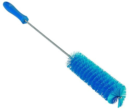 1-5/8" W Tube and Valve Brush, Stiff, 13 3/4 in L Handle, 5 in L Brush, Blue, 19 57/64 in L Overall - 1 Each - color: Blue, size: 5378