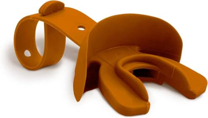 Vettex DoubleGuard Youth Mouth Guard with Lip Protection, Texas Orange | Football, Lacrosse, MMA, Boxing, Adjustable Helmet Strap, Braces Friendly, 2 Breathing Channels, NCAA & NFHS Certified - color: Texas Orange