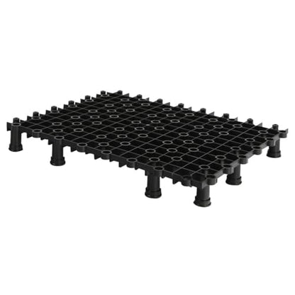 Hemobllo 2pcs Multi-Function Tank Bottom Plate, PVC Aquarium Divider with 8 Nail Set for Tanks (Black) - size: Size 2