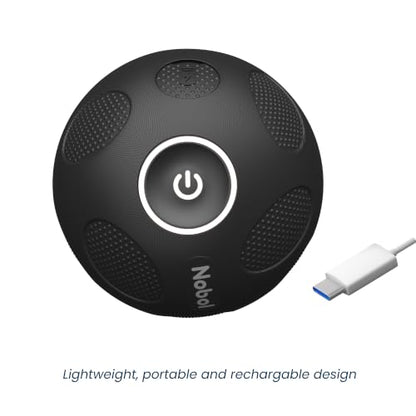 Nobol MyoSphere® Vibration Massage Ball Portable Muscle Recovery Tool Deep Tissue Vibration Rechargeable Massager - Space Black - color: Space Black