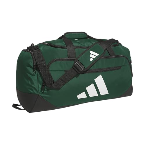 adidas Defender 5 Duffel Bag for Sports, Gym and Travel, Team Dark Green, OSFA - color: Team Dark Green, style: Medium (59l)