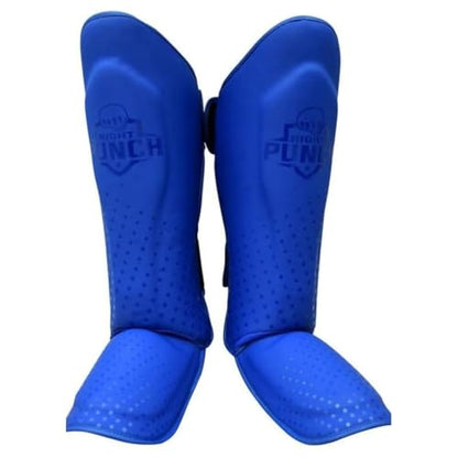 Shin Guards Kickboxing Leg Pads with Instep Protection, Muay Thai MMA Martial Arts Kicking Sparring Training Gear - color: Blue, size: Medium