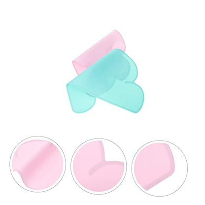 KESYOO 2pcs Heat Resistant Cloud Shaped Silicone Pet Food Mats Non Slip Wear Resistant Dog Cat Feeding Cushions Floor Protectors