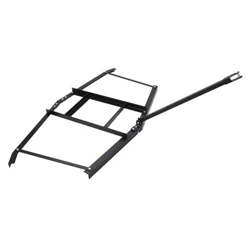 GarveeLife 74”Wide Drag Harrow, High Efficient Driveway Grader with Pin Hitch, Up to 50 LBS, Heavy Duty Lawn Leveling Rake Pull Behind Lawn Tractor Rake for Sand, Soil, Farm, Garden - size: 74 inches