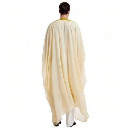 Men's Kaftan - Muslim Robe Thobe Caftan - color: Beige, size: Medium