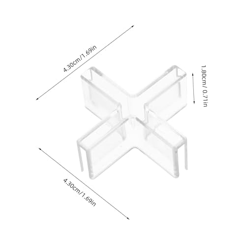 MAGICLULU Aquarium Clips Glass Connector Clamp Multi-functional Glass Fixing Clamps for Tank Lid Decor Bracket