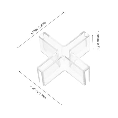 MAGICLULU Aquarium Clips Glass Connector Clamp Multi-functional Glass Fixing Clamps for Tank Lid Decor Bracket