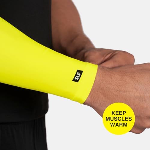 Solid Arm Sleeve - color: Hue Yellow Lemon, size: Small-Medium