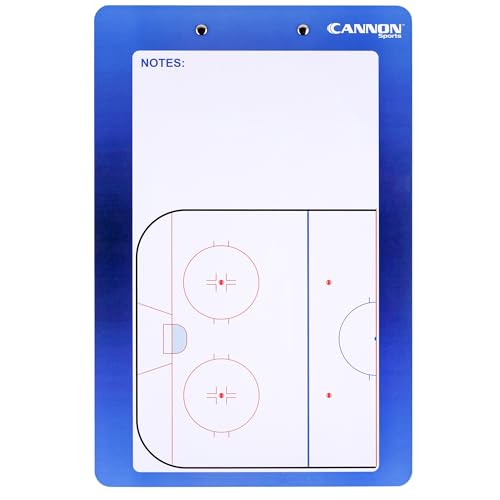 Cannon Sports Dry Erase Coaches Board with Marker - Double-Sided Dry Erase Coaching Board for Baseball, Basketball, Football, Soccer, and Hockey - Perfect for Practices and Games (Hockey) - style: Hockey