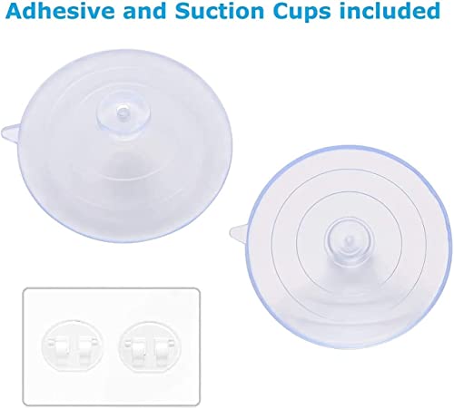TESOT Sink Caddy Sponge Holder for Kitchen Sink 2 Suspension Options(Suction Cups and Adhesive Hook), SUS304 Stainless Steel, Silver
