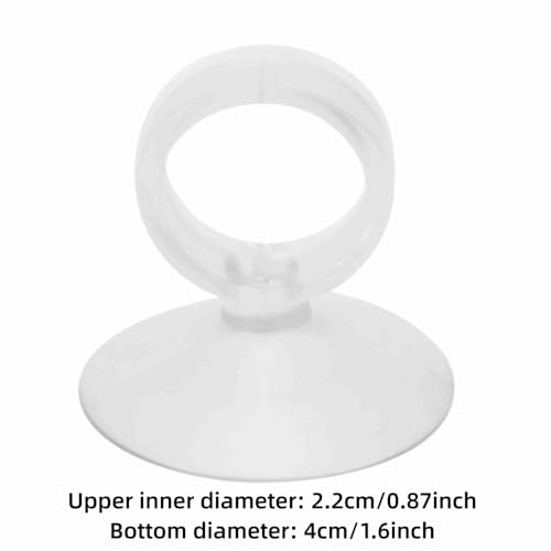 20 Pcs Silicone Aquarium Suction Cups Leak-Proof Glass Surface Mount Sucker Holder for Air Pump Tubes, Fish Tank Tube Clip for 4mm/6mm Pipes(22mm) - size: 22mm