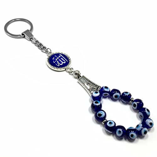 Evil Eye Collection (Evil Eye Bead Keychain and Keychain Collection with Allah - Handbag Holders) - color: Evil Eye Bead Keychain and Keychain Collection With Allah - Handbag Holders