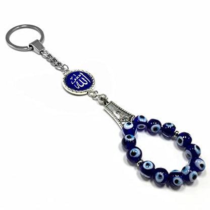 Evil Eye Collection (Evil Eye Bead Keychain and Keychain Collection with Allah - Handbag Holders) - color: Evil Eye Bead Keychain and Keychain Collection With Allah - Handbag Holders