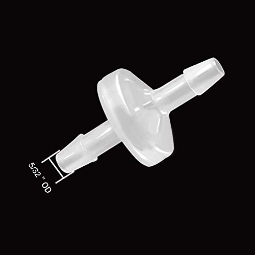 One Way Check Valve 5/32" (4MM) Hose Barb Non Return Ozone Resistance Plastic Valve for Water Fuel Oil Air Gas (Pack of 8) - size: 5/32 Inch, style: 8 Pcs