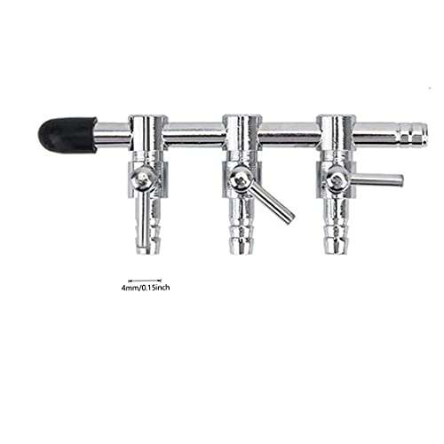 Aquarium Air Valve 3 Way Inline Manifold Air Flow Pump Tubing Splitter Lever Control Valve 3-Pack