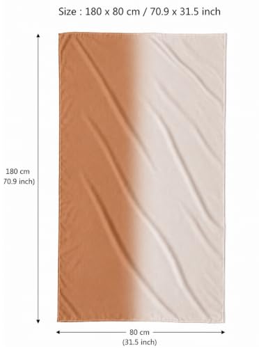 Modal Feel Hijab Scarf for Women, Lightweight Ombre Dual Color - color: 4#yellowbeige