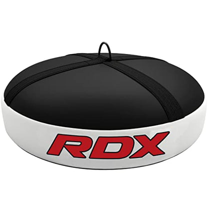 RDX Floor Anchor for Punch Bag Double end Speed Ball, Non Tear Maya Hide Leather, Heavy Duty D Ring, Easy Zipper Closure, Maximum Swing Reduction for Boxing MMA, Muay Thai, Kickboxing Training Bags