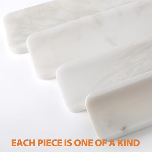 Koville Luxury African Marble Incense Holder, Incense Holders for Sticks, Incense Burner Holder, Ideal for Meditation and Relaxing, Easy to Clean(Namib Bianco) - color: White Marble-namib Bianco