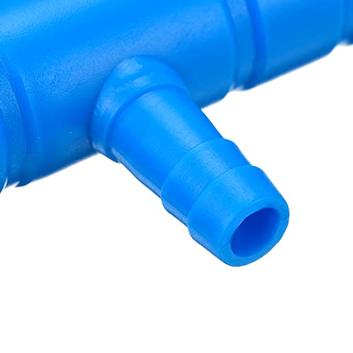 uxcell 2Pcs 8mm to 5.5mm 3 Ways Air Line Tubing Splitter Connector Fish Tank Oxygen Pipe Air Tubing Adapter for Aquarium, Blue - style: 3 Ways