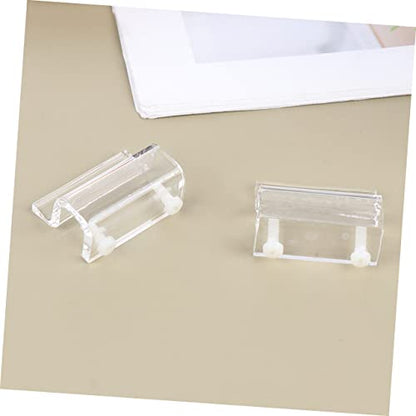 BESPORTBLE 12pcs Acrylic Fish Tank Cover Support Bracket Aquarium Holder for Open Tanks Turtle Pet White