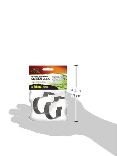 Zilla (4 Pack) Reptile Terrarium Covers Non-Locking Screen Clips, 30G+