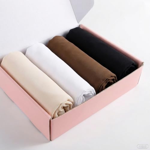 Febfim 4 PCS Muslim Women Soft Premium Solid Chiffon Hijab Scarves Shawl Long Scarf Wrap Scarves with Gift Box - color: 2026 4d