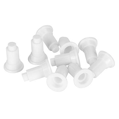 Aquarium Isolation Board Support Feet, PVC 100Pcs Adjustable Height for Partition Stability and Easy Cleaning, Aquarium Owners (White) - color: White