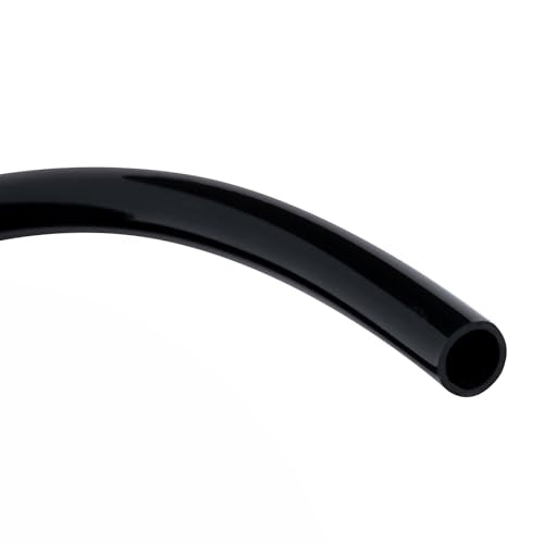 Black Vinyl Tubing 3/8” id - 25 Ft PVC Flexible Plastic Irrigation Hose | Hybrid Hose Transfer Water Air Oil for Pond Fountain Garden, Non-toxic and BPA free - size: ID 3/8 INCH, style: 25 Feet