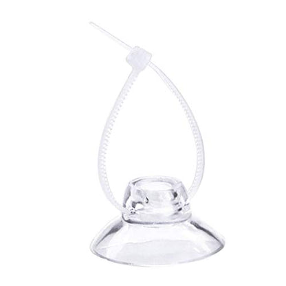 8 Pieces Aquarium Suction Cup Clips with Zip Cable Ties - Suction Cup Hooks Fit for Binding Shrimp Nest Dodging Nest Fish Tank Accessories